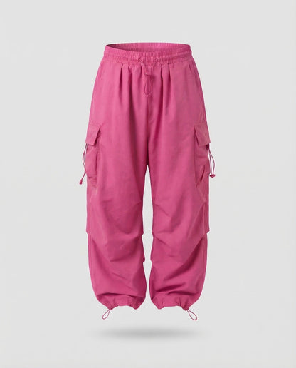 Pantaloni Cargo Donna Leggeri Vestibilità Ampia