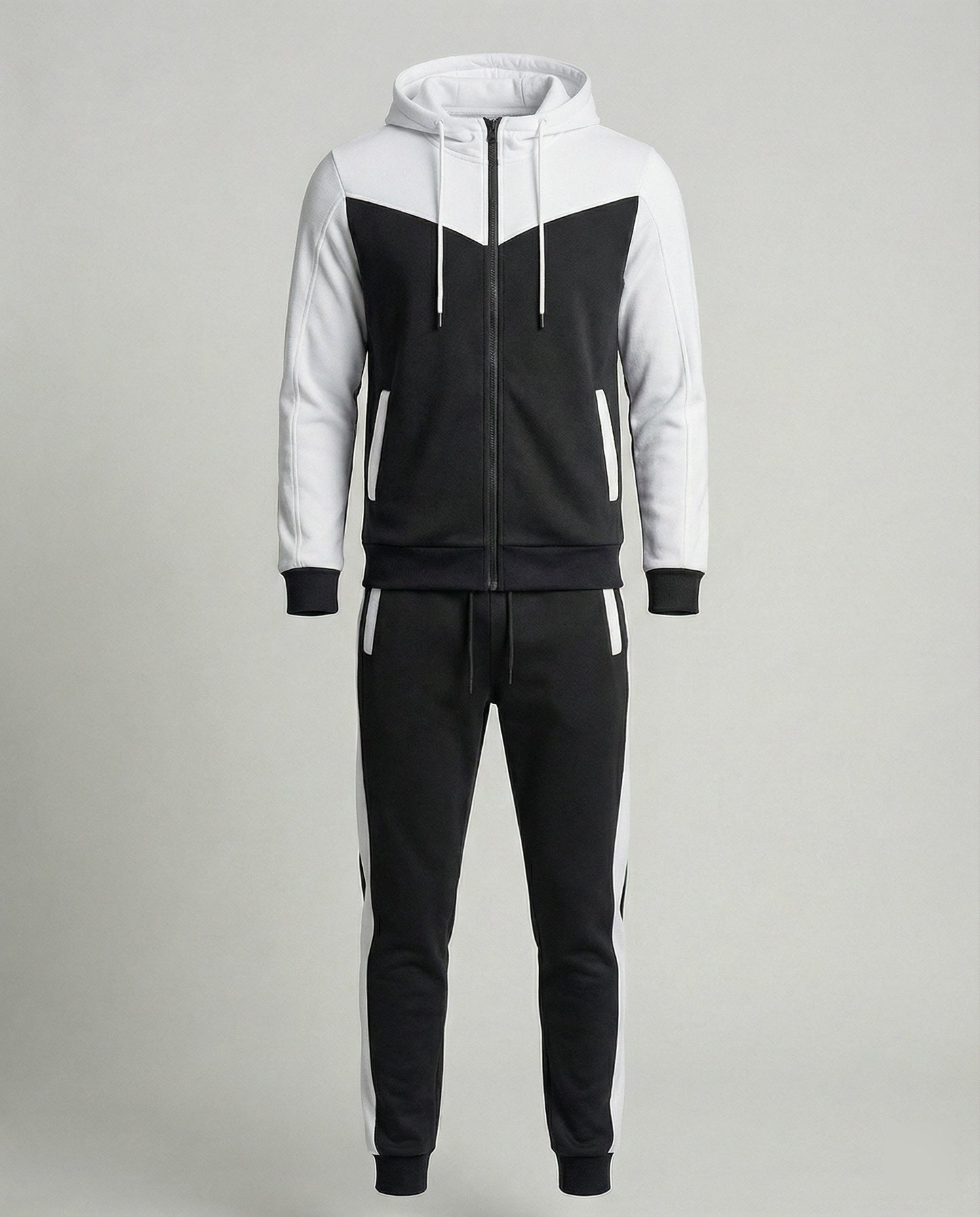 Tuta Sportiva Uomo con Cappuccio e Pantaloni Jogging