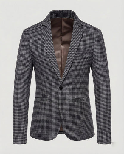 Blazer Uomo Quadri Moderno Slim Fit
