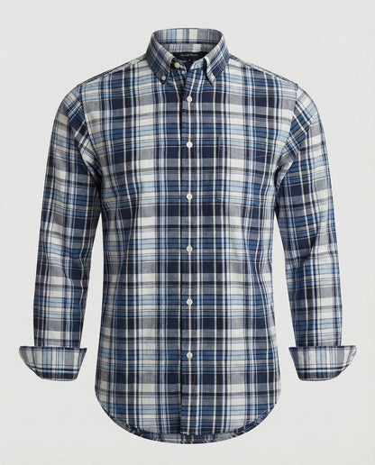 Camicia Uomo Flanella Manica Lunga Quadri