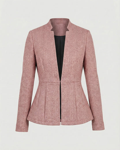 Blazer Donna Smanicato Motivo Pied de Poule Classico