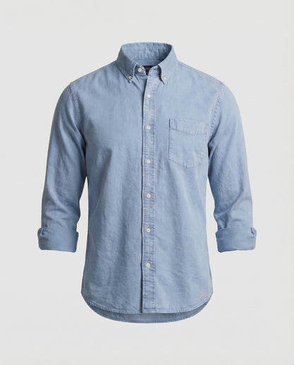 Camicia Oxford Uomo Cotone Button Down