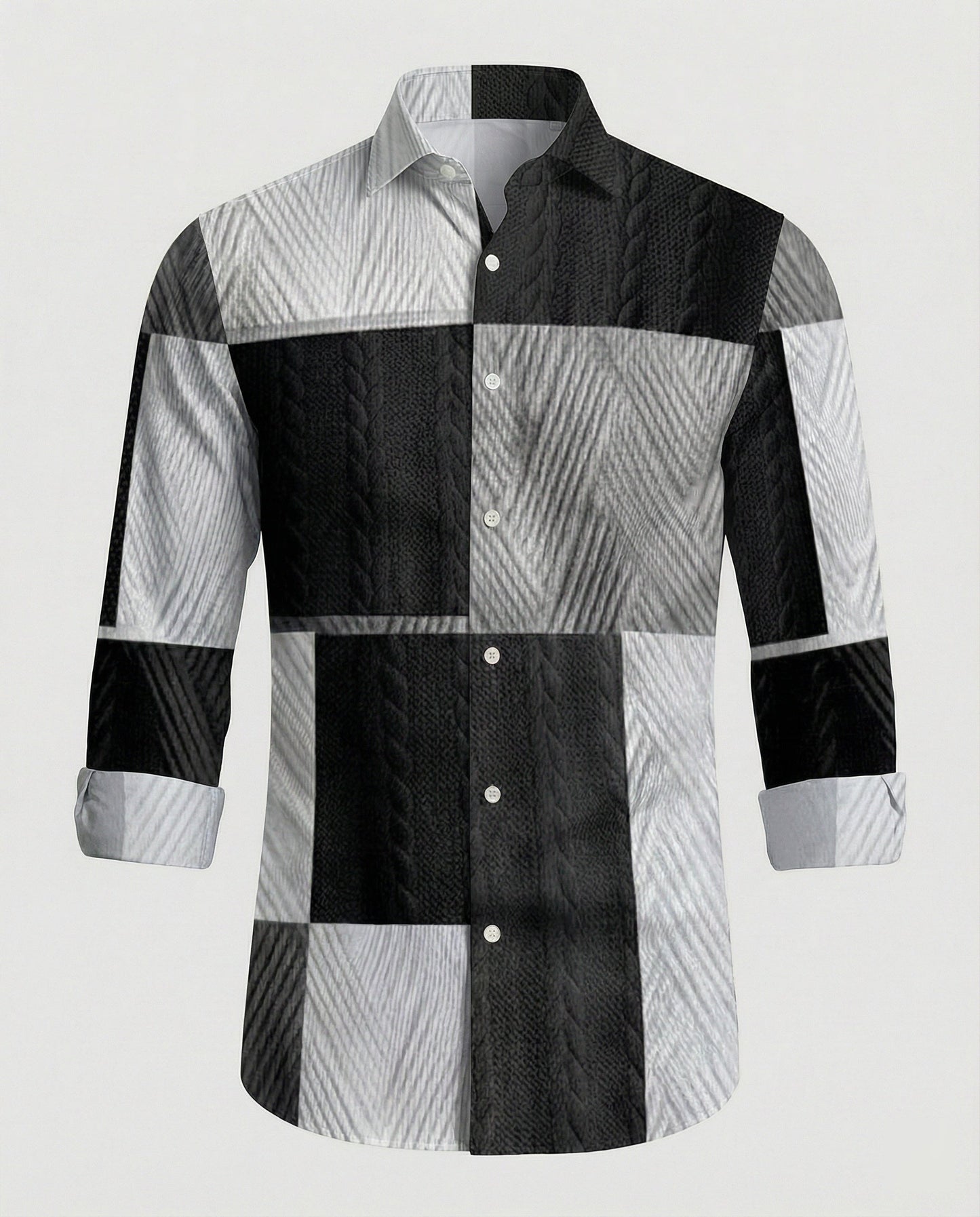 Camicia Uomo Business Manica Lunga Rigata Slim Fit
