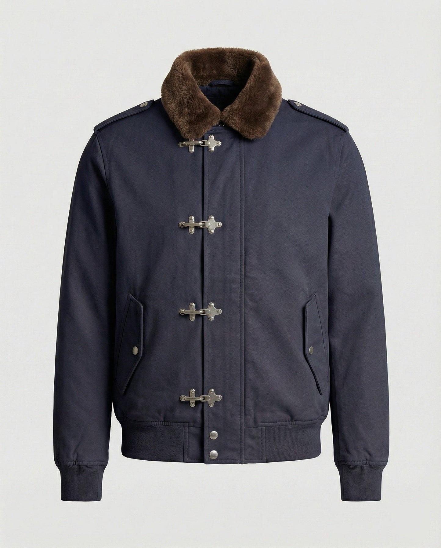 Giacca Uomo Canvas con Colletto Teddy