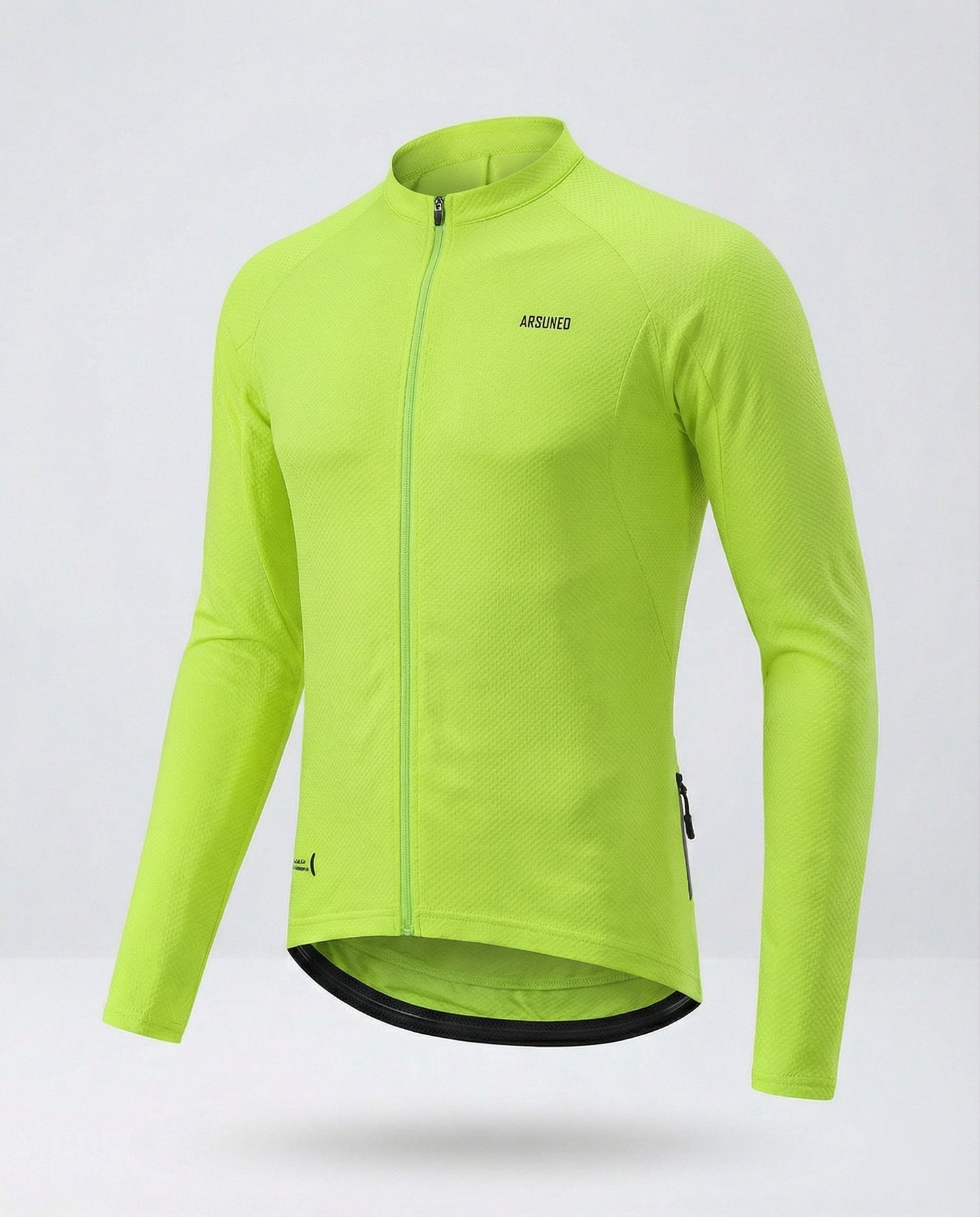 Maglia Ciclismo Uomo Manica Lunga con Tasche Posteriori