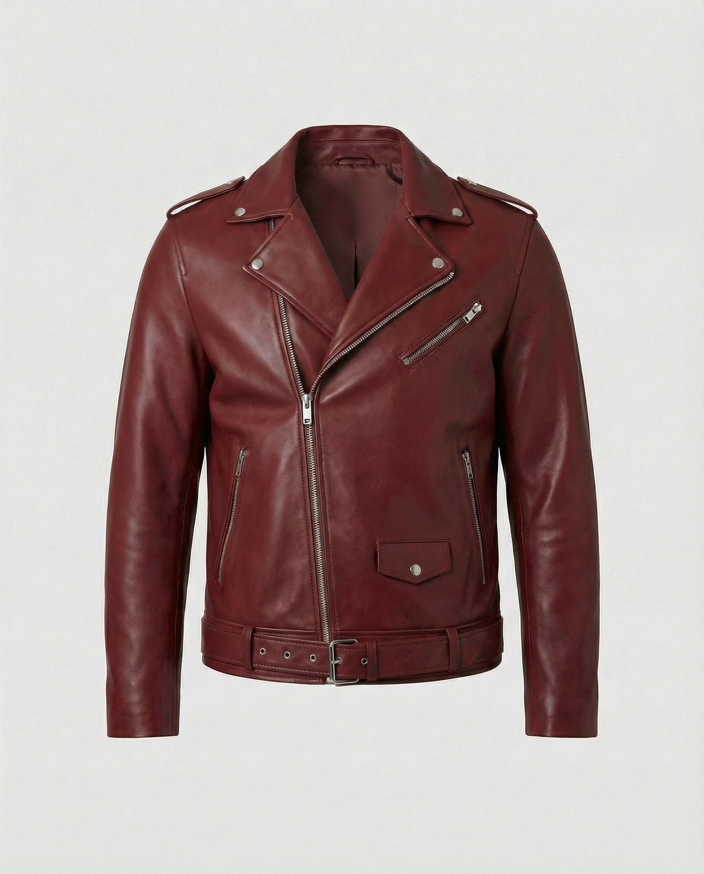 Giacca Biker Uomo in Ecopelle Taglio Slim