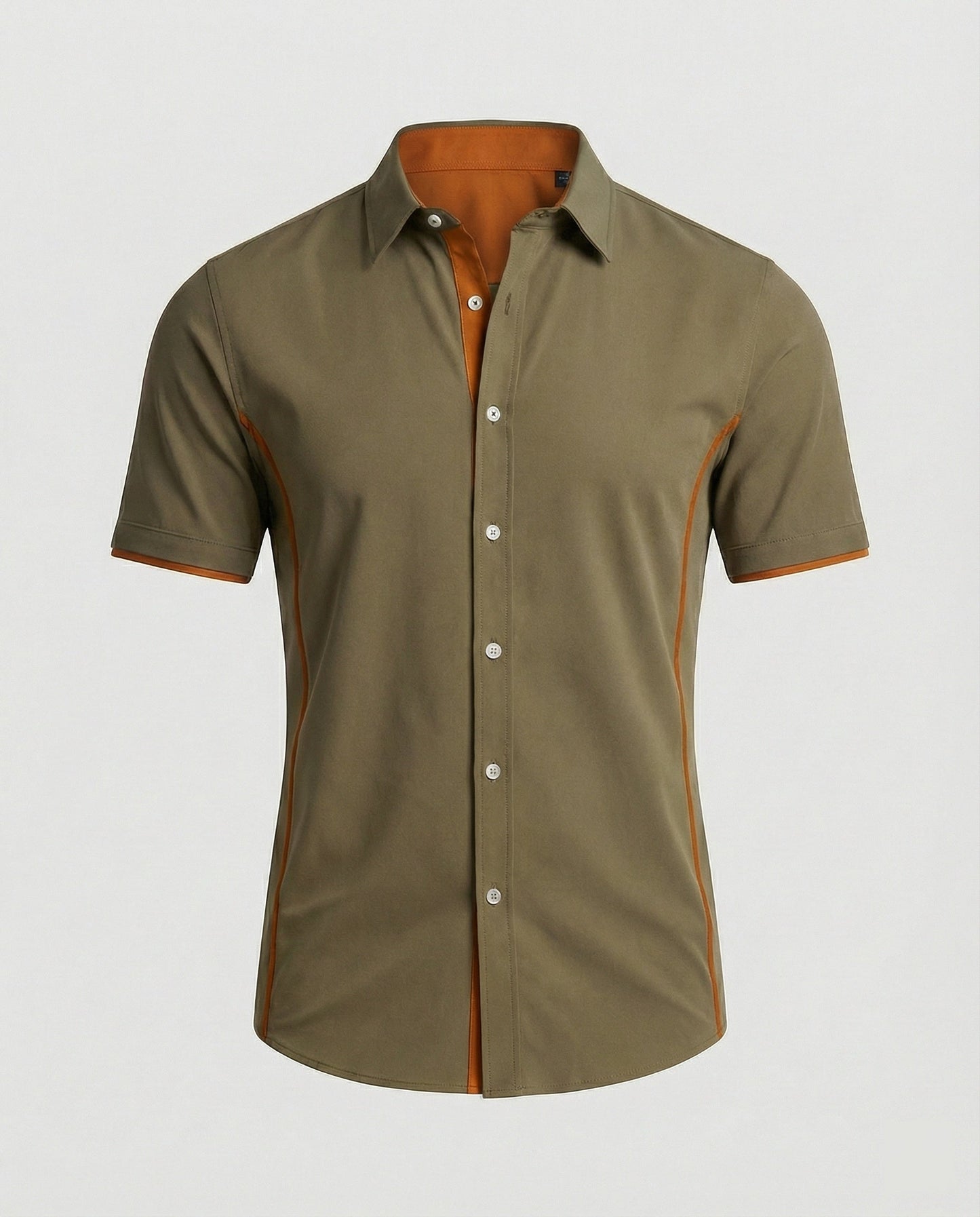 Camicia Uomo Manica Corta Stile Moderno