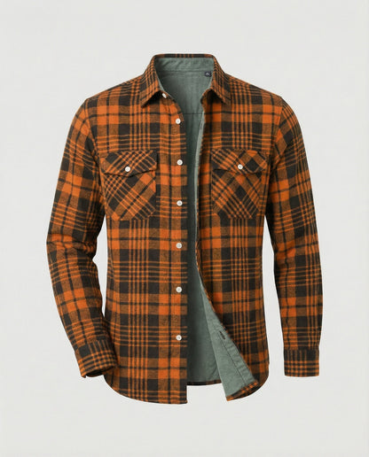 Camicia Uomo Flanella Quadri Casual