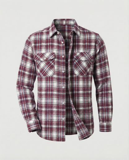 Camicia Uomo Flanella Quadri Casual