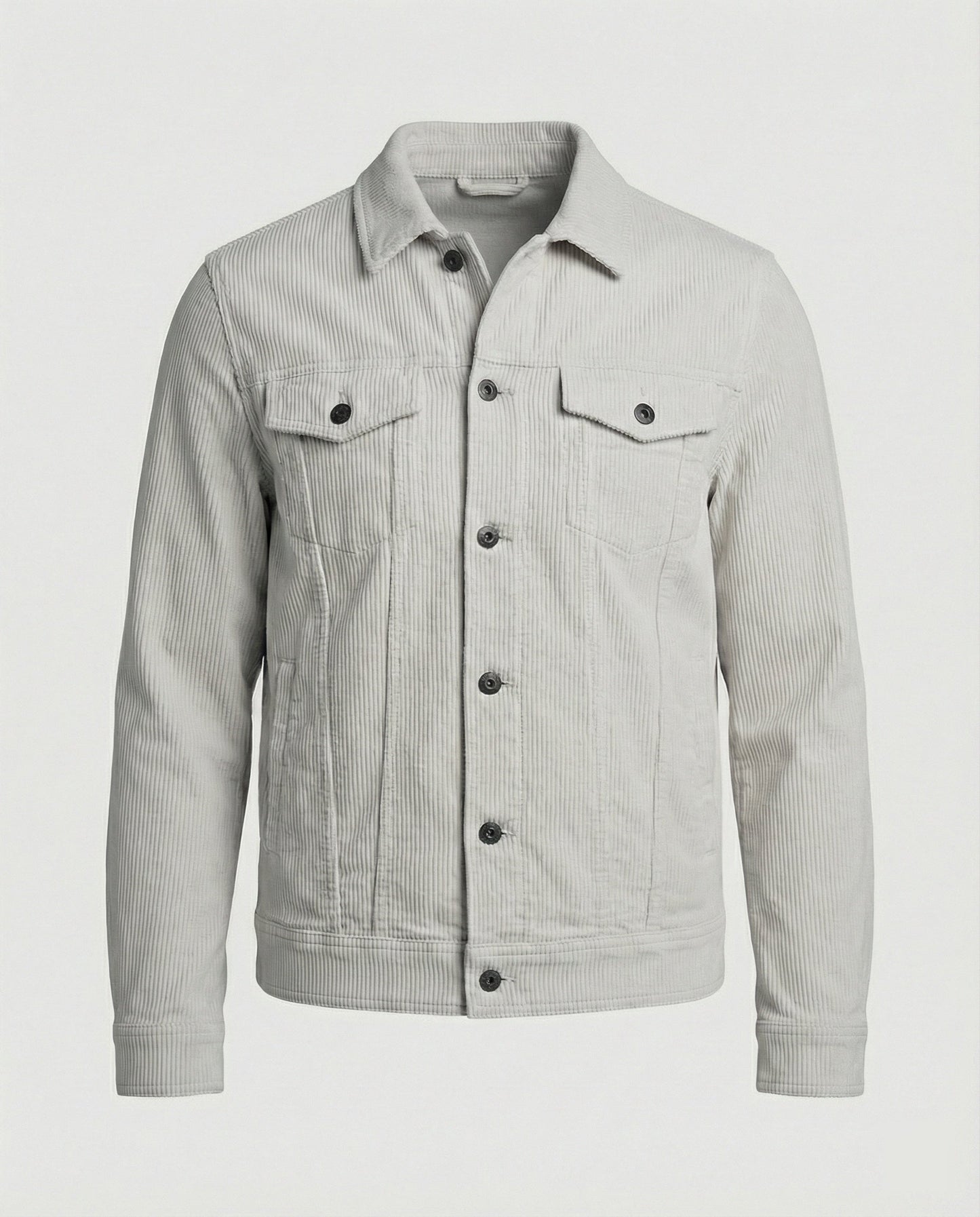 Camicia Giacca Uomo con Bottoni a Pressione