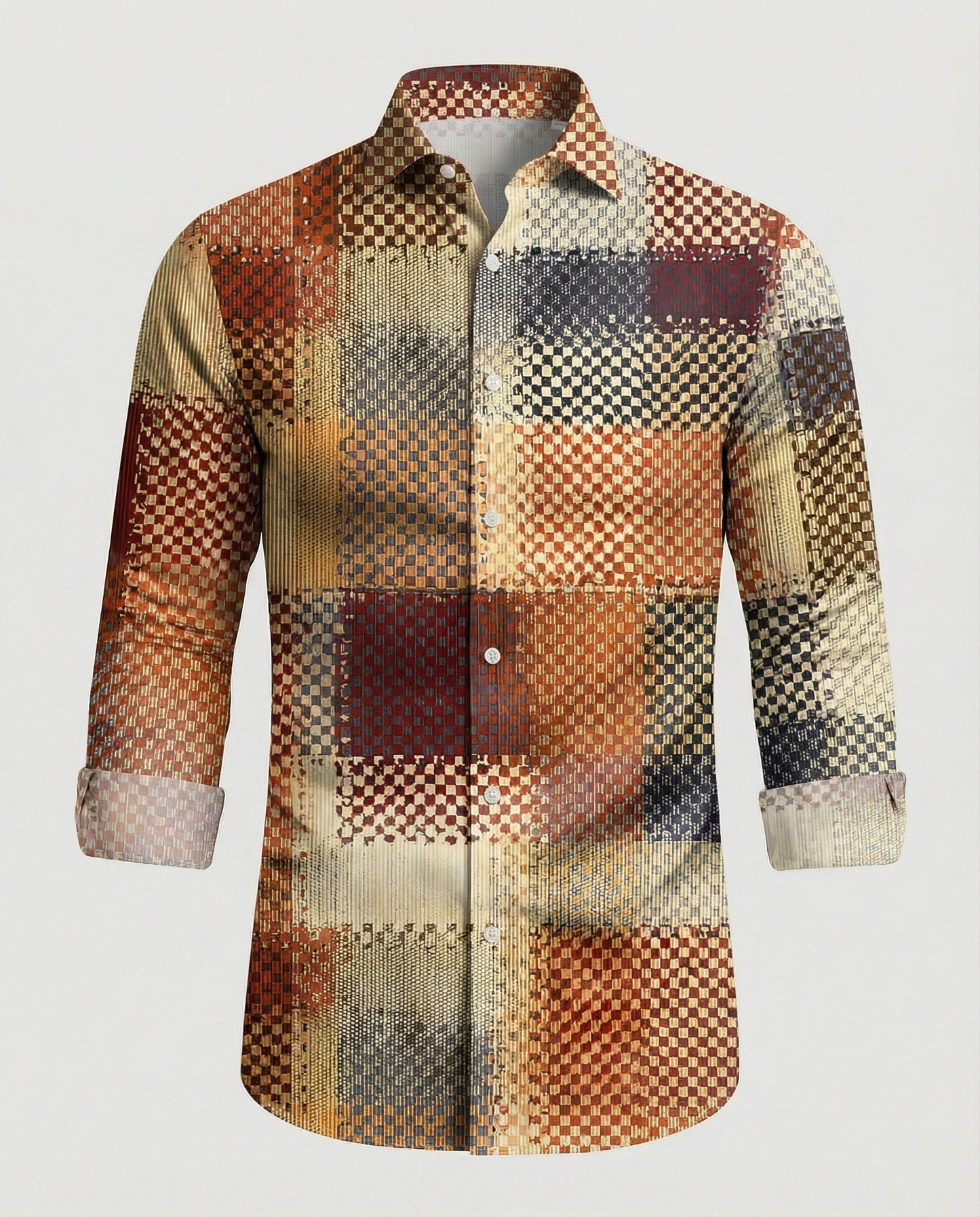 Camicia Uomo Business Manica Lunga Rigata Slim Fit