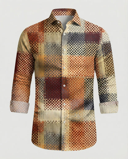 Camicia Uomo Business Manica Lunga Rigata Slim Fit