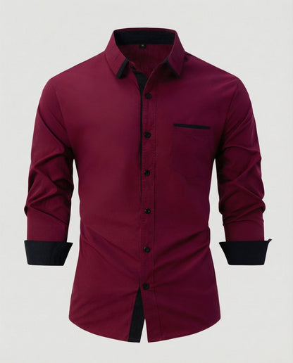 Camicia Uomo Business Collo Kent con Tasca