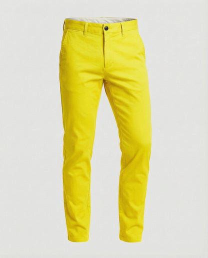 Pantaloni Uomo Slim Fit Elastici Casual