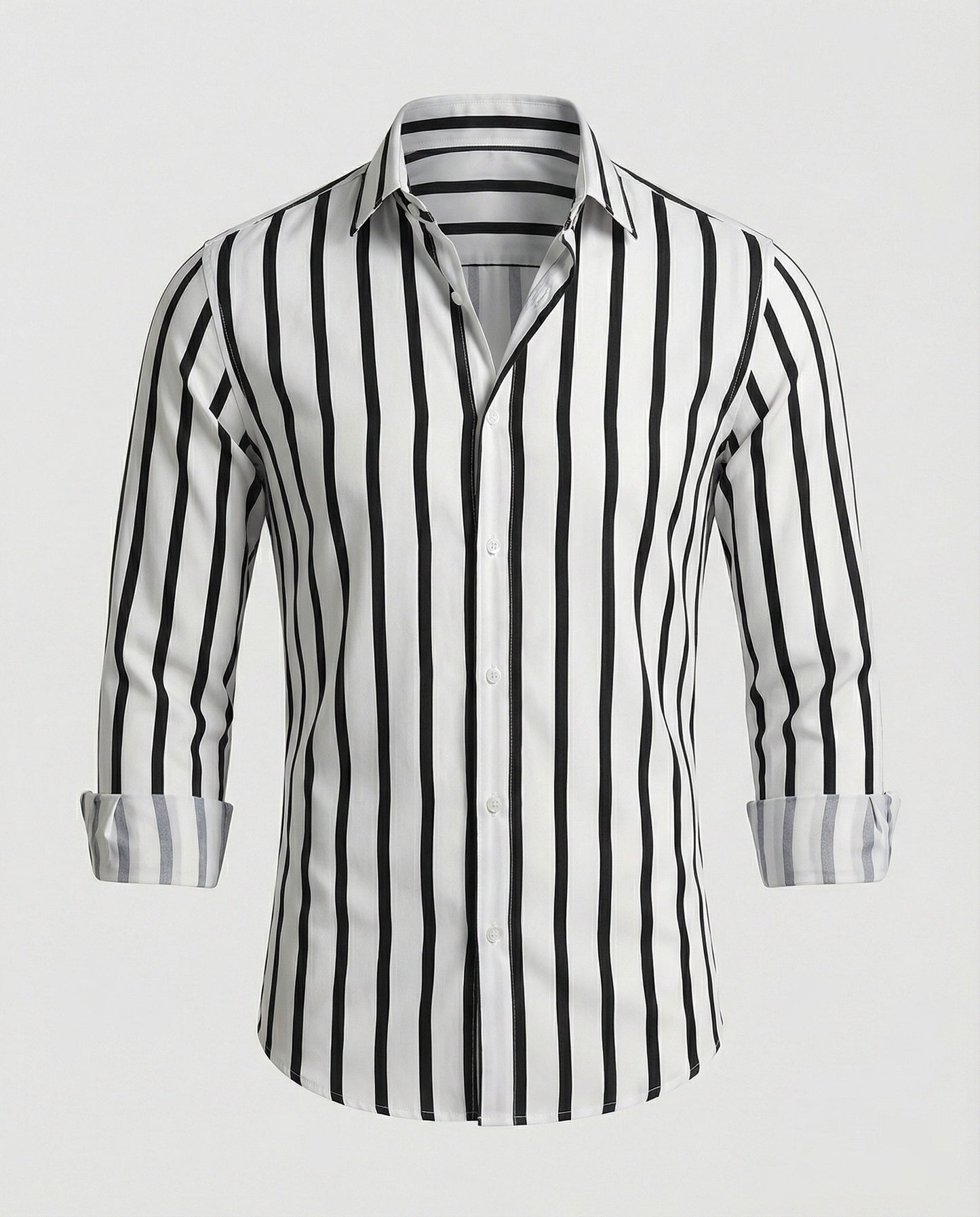 Camicia Uomo a Righe Colletto Kent Slim Fit - Brentozzi