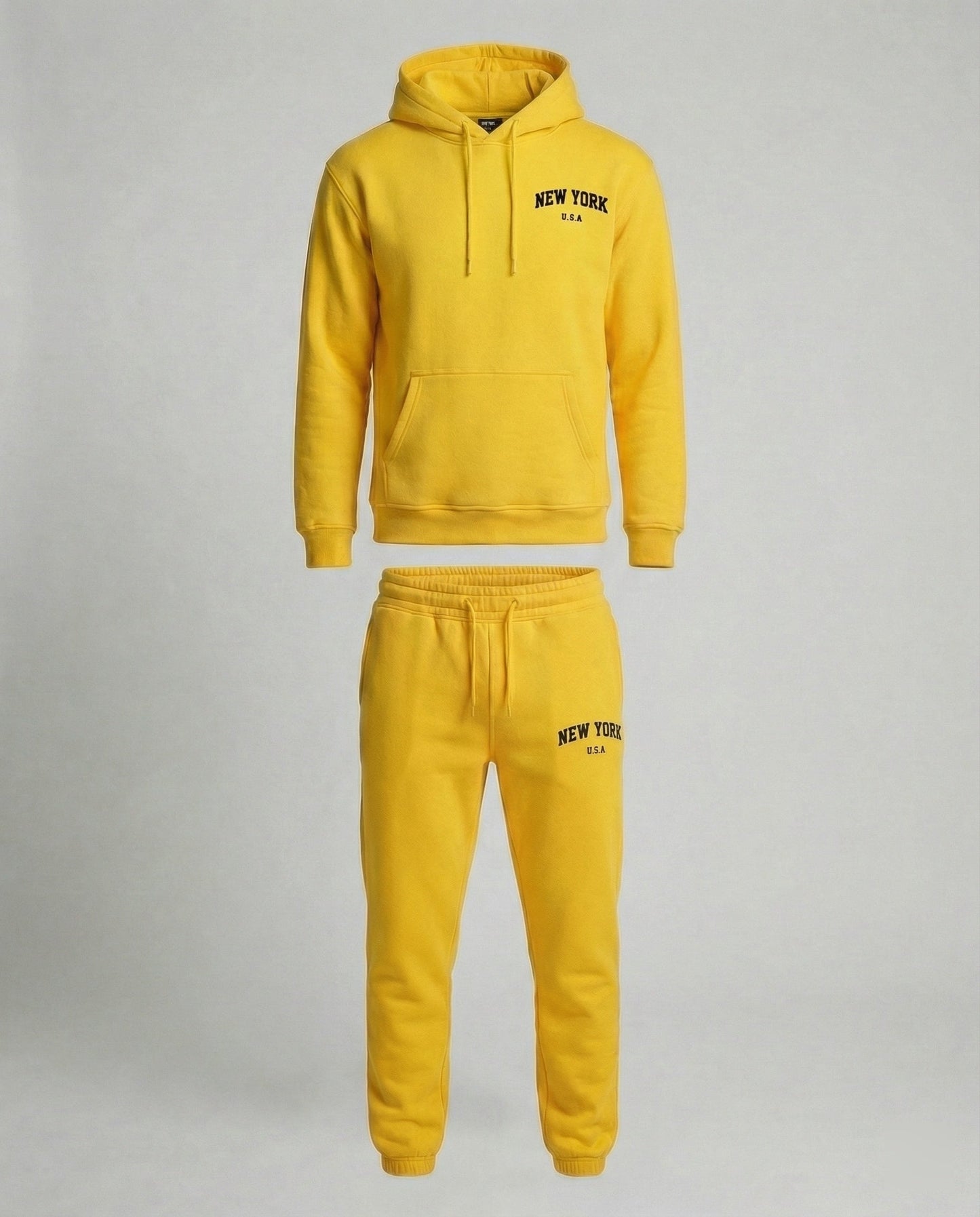 Tuta Jogging Uomo Felpa con Cappuccio Pantaloni Comodi