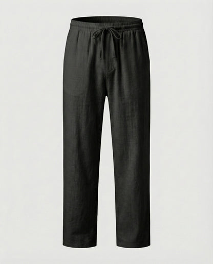 Pantaloni Lino Uomo Vestibilità Comoda