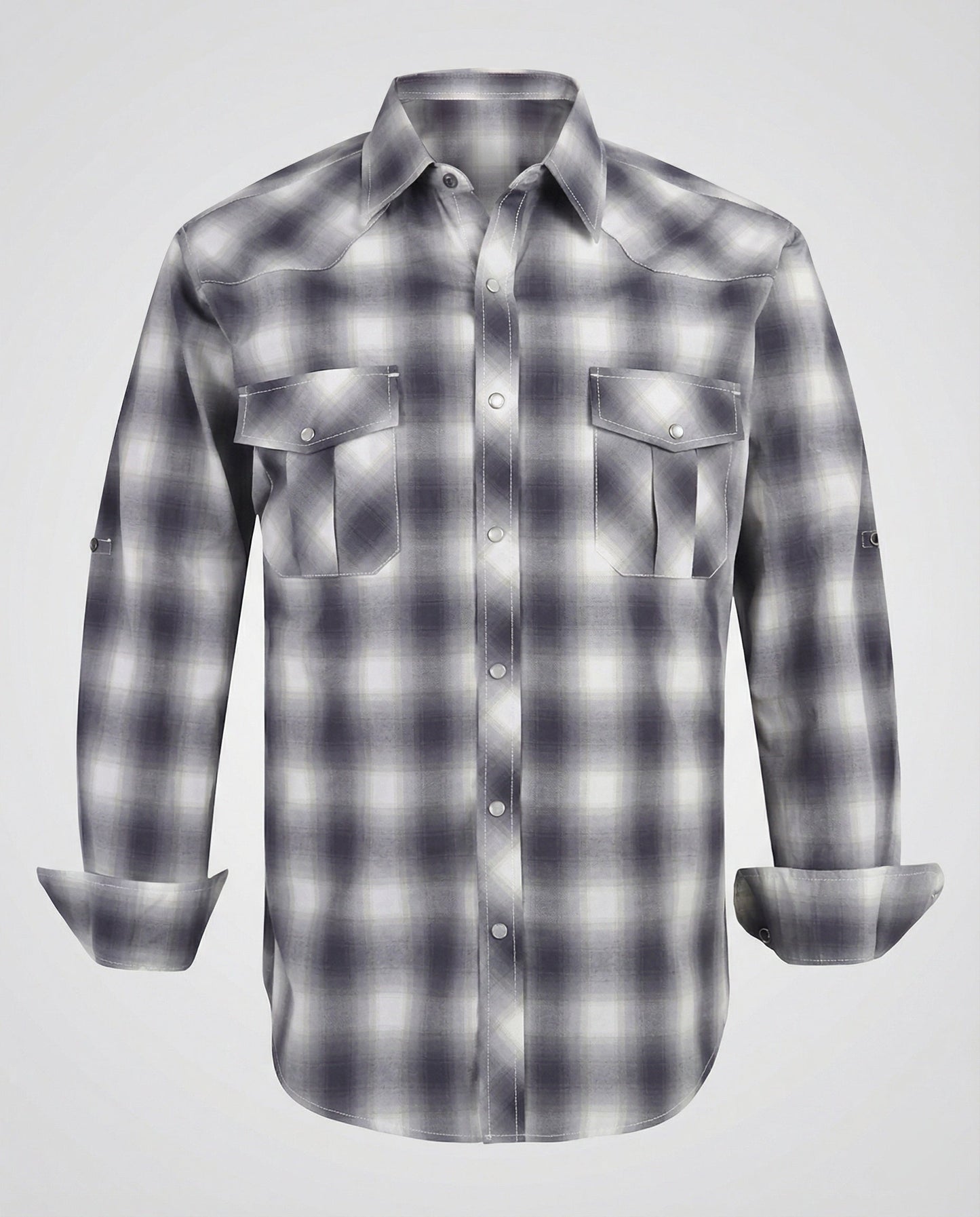 Camicia Uomo Casual Quadri Taglio Slim