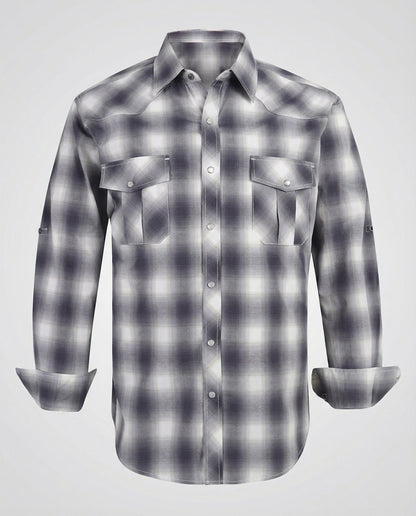Camicia Uomo Casual Quadri Taglio Slim