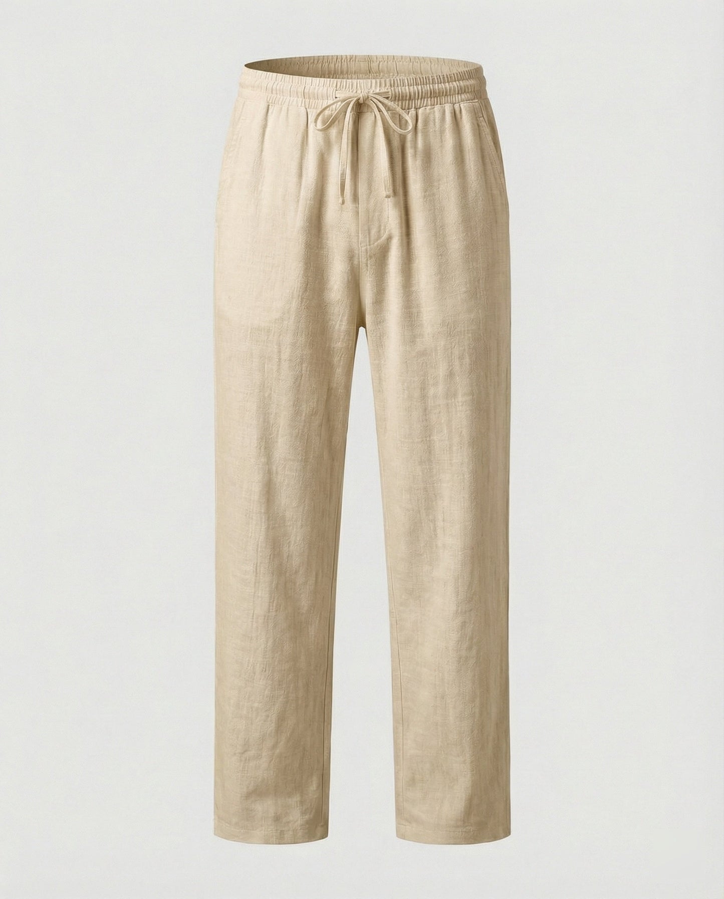 Pantaloni Lino Uomo Vestibilità Comoda