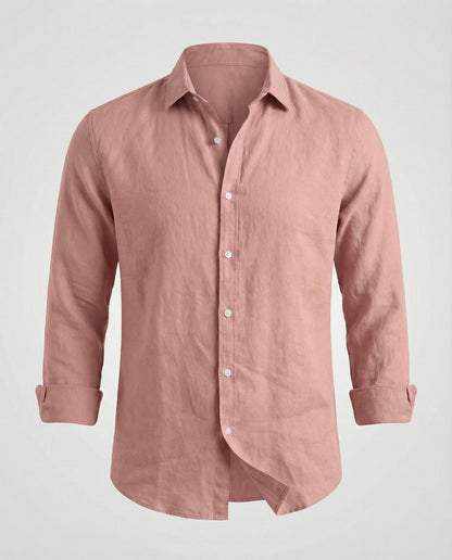Camicia Uomo Lino Colletto Kent Estiva
