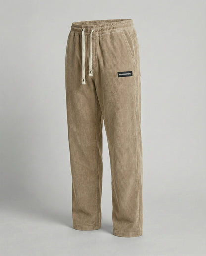 Pantaloni Uomo in Velluto a Coste con Coulisse Larga
