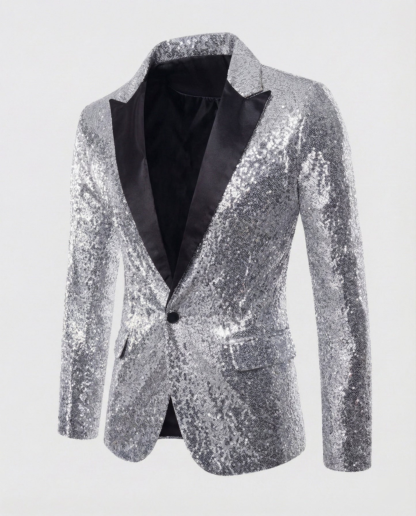 Blazer Uomo Paillettes Elegante Slim Fit