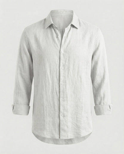 Camicia Uomo Lino Colletto Kent Estiva