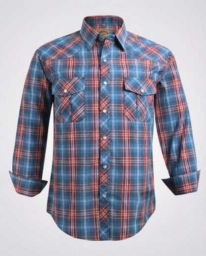 Camicia Uomo Casual Quadri Taglio Slim