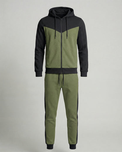 Tuta Sportiva Uomo con Cappuccio e Pantaloni Jogging