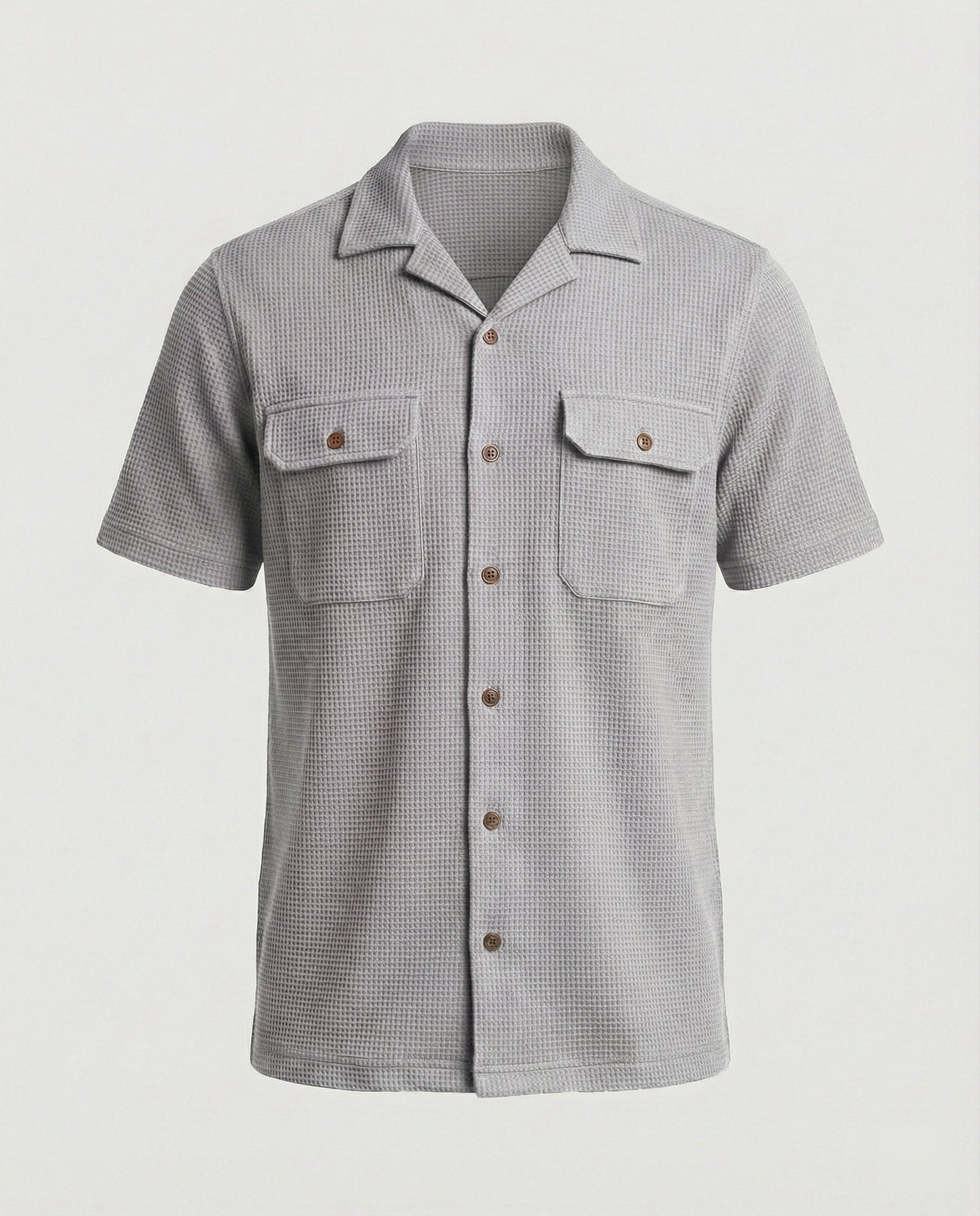 Camicia Uomo Manica Corta con Tasche sul Petto