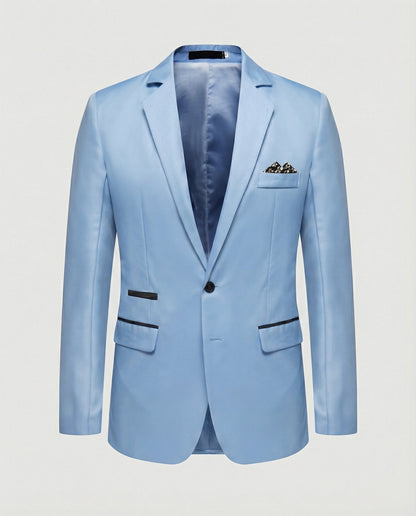 Giacca Uomo Satinata Elegante Slim Fit