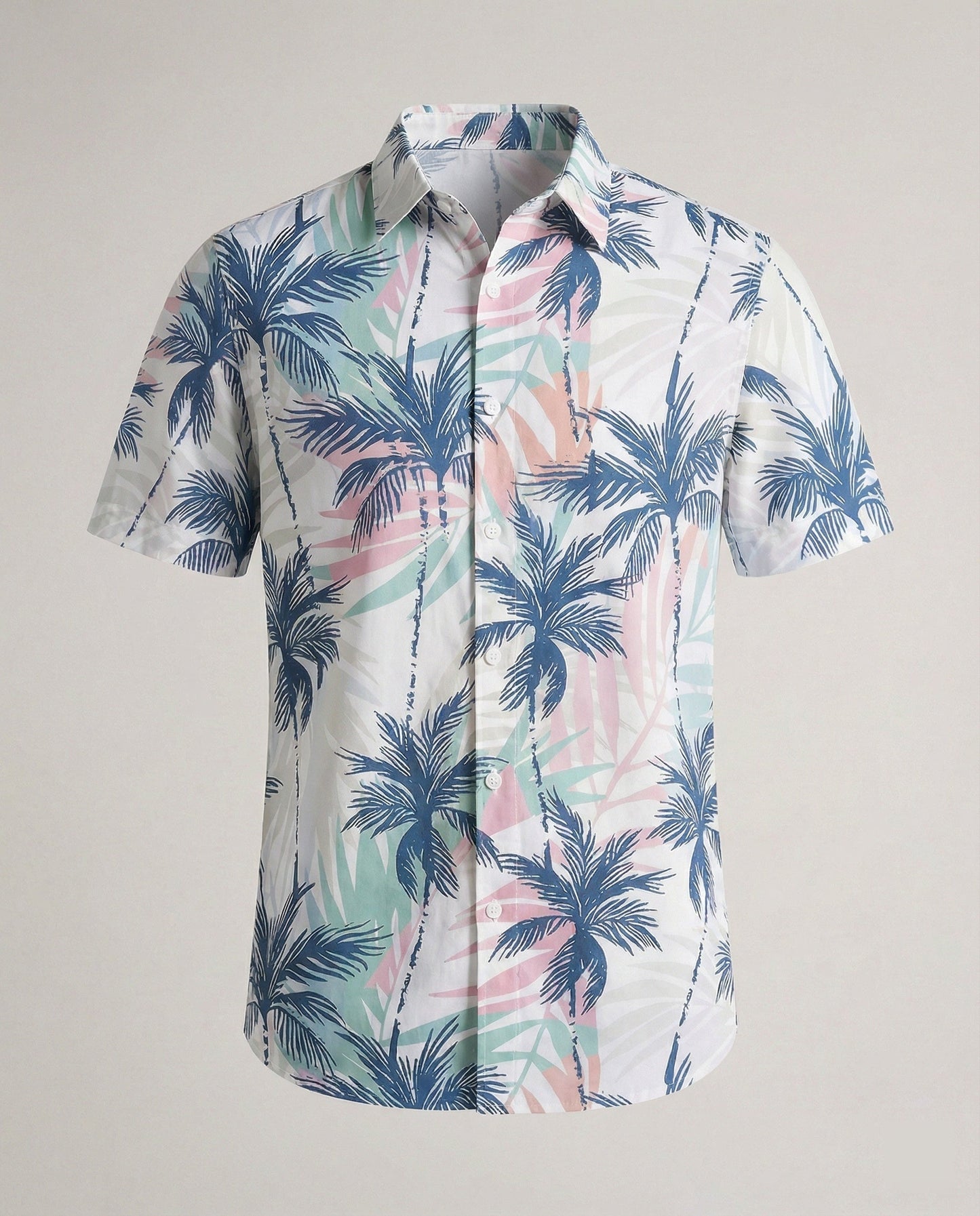 Camicia Uomo Hawaii in Viscosa Manica Corta