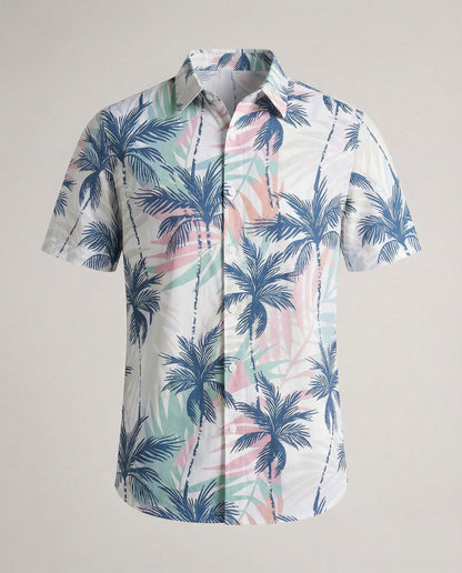 Camicia Uomo Hawaii in Viscosa Manica Corta