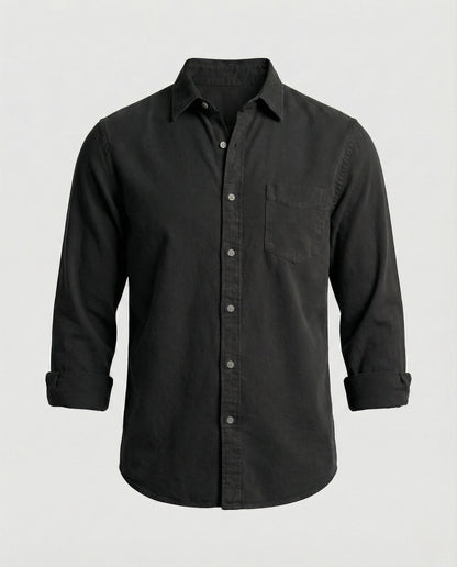 Camicia Uomo Manica Lunga Classica con Taschino