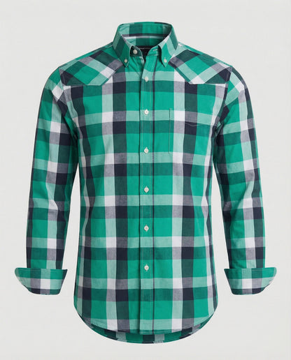 Camicia Uomo Flanella Manica Lunga Quadri