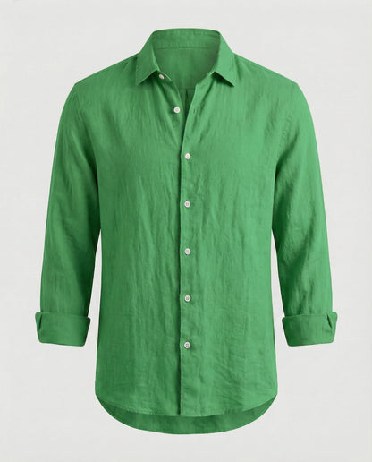 Camicia Uomo Lino Colletto Kent Estiva