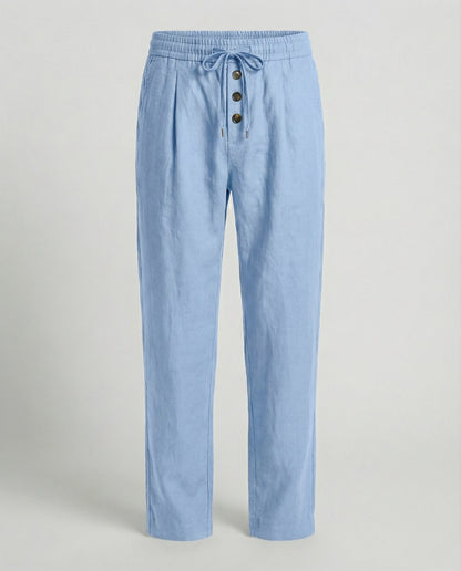 Pantaloni Uomo Lino Leggeri e Traspiranti