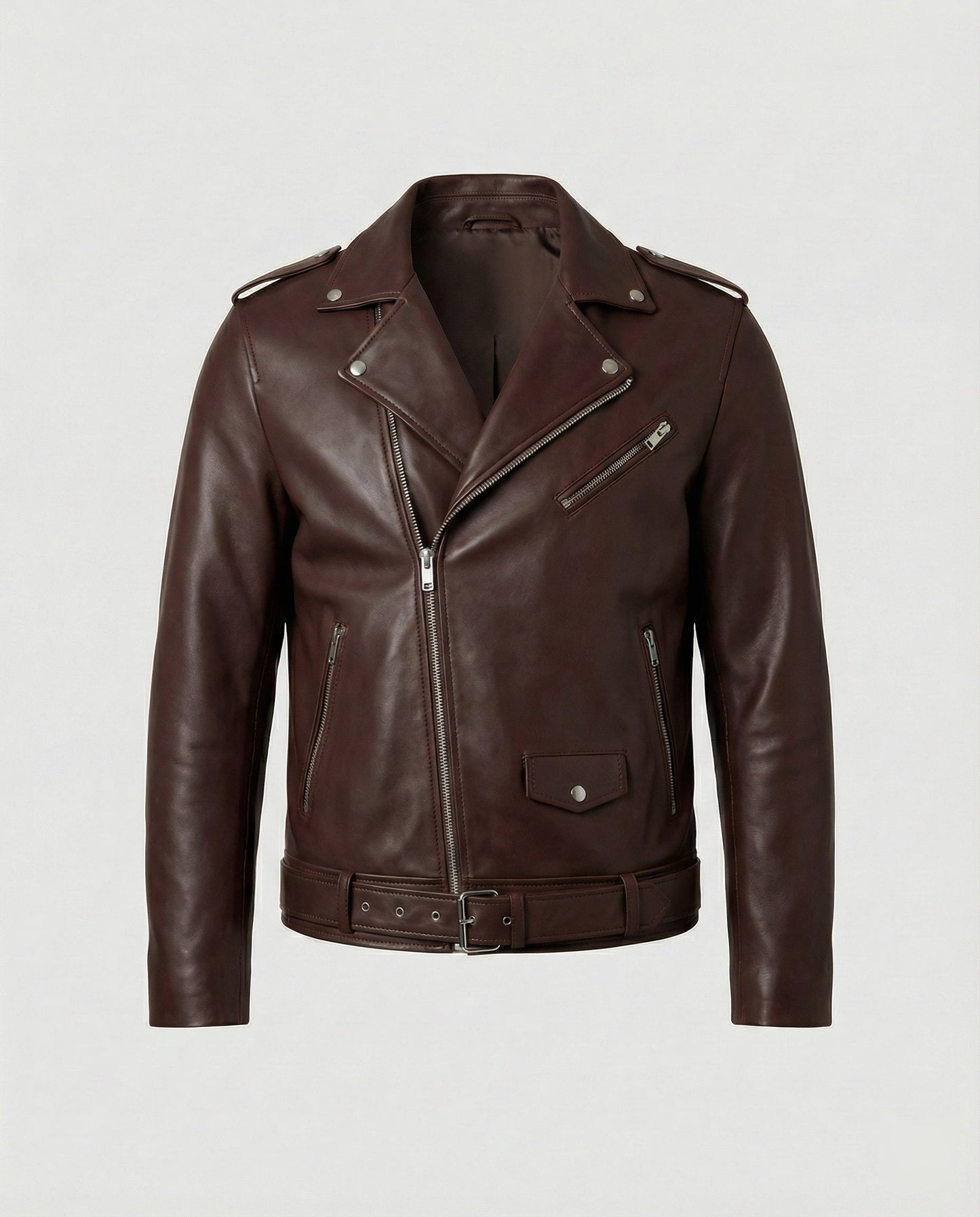 Giacca Biker Uomo in Ecopelle Taglio Slim