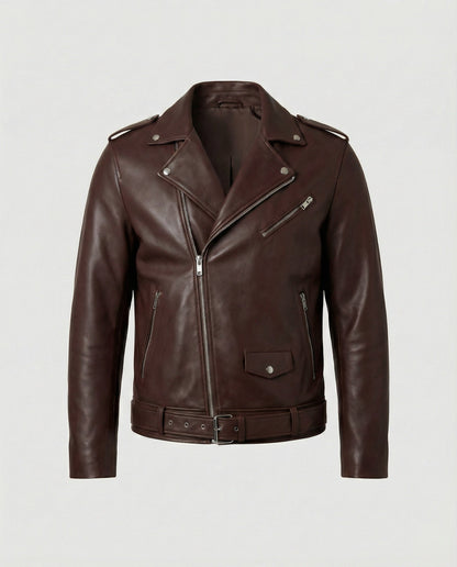Giacca Biker Uomo in Ecopelle Taglio Slim