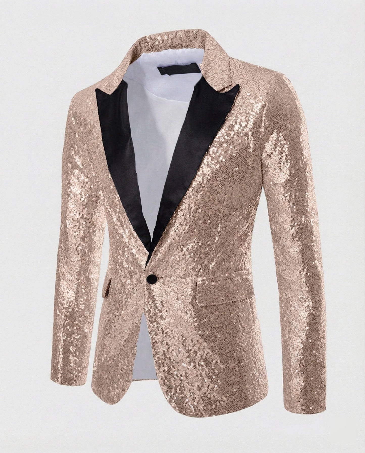Blazer Uomo Paillettes Elegante Slim Fit
