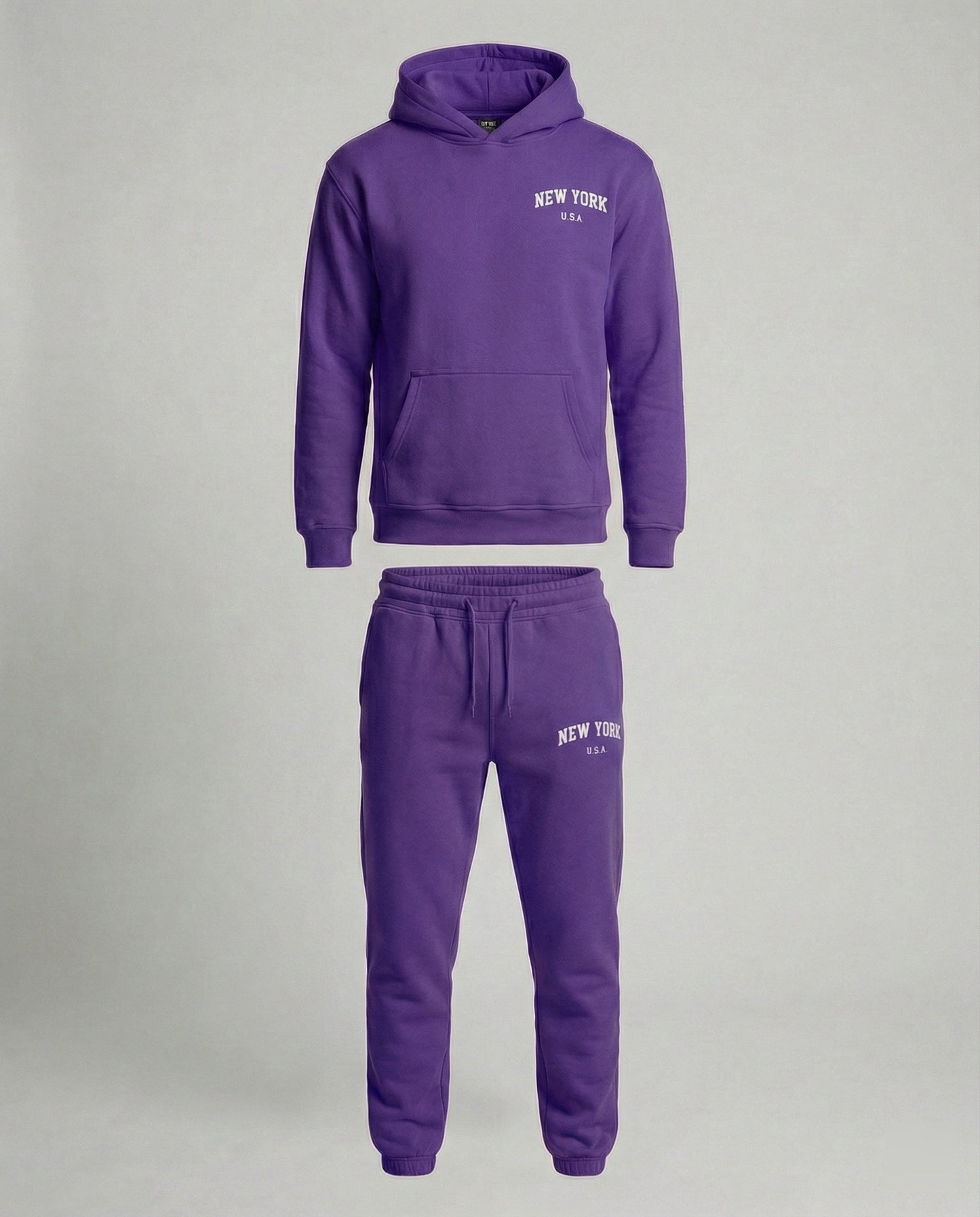 Tuta Jogging Uomo Felpa con Cappuccio Pantaloni Comodi