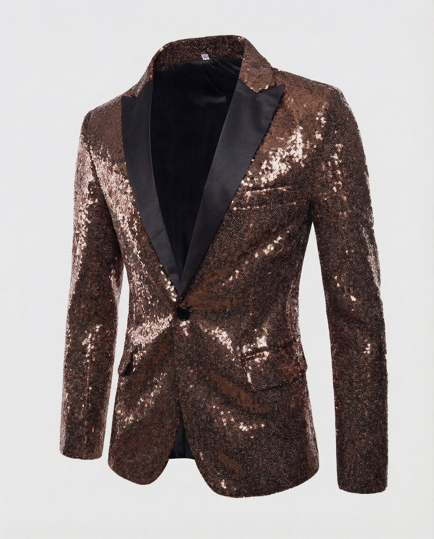 Blazer Uomo Paillettes Elegante Slim Fit