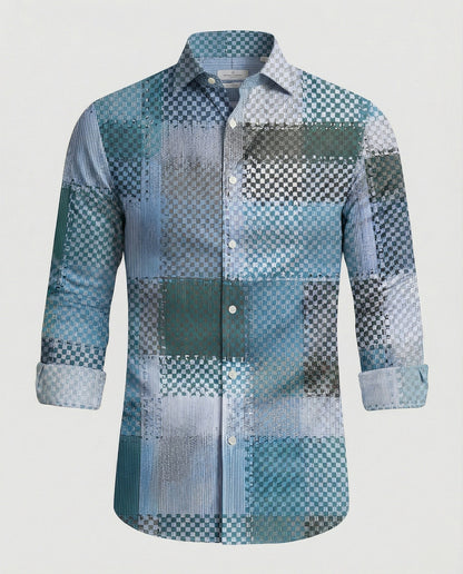 Camicia Uomo Business Manica Lunga Rigata Slim Fit