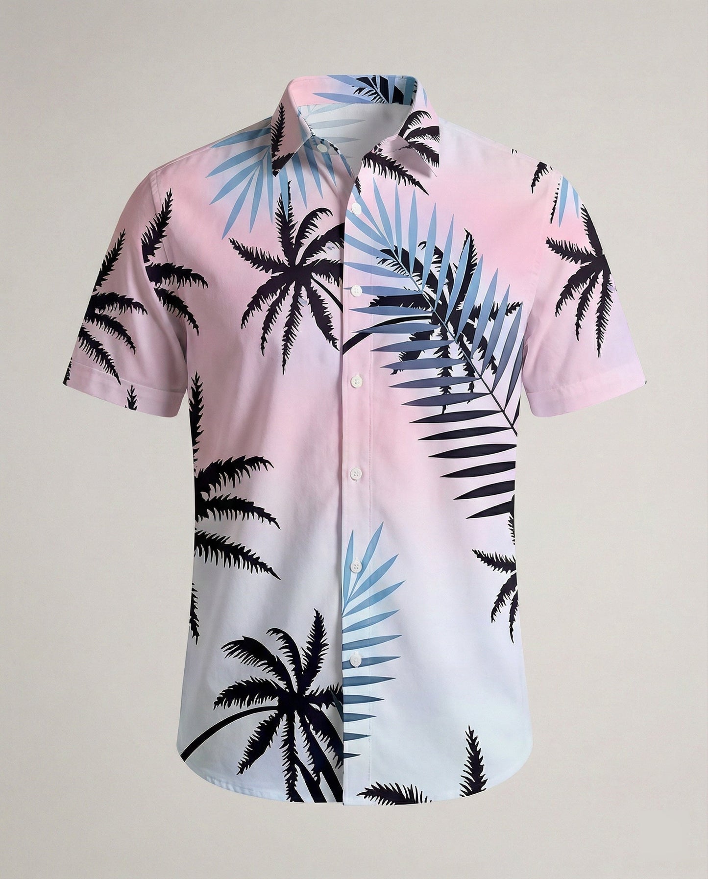 Camicia Uomo Hawaii in Viscosa Manica Corta