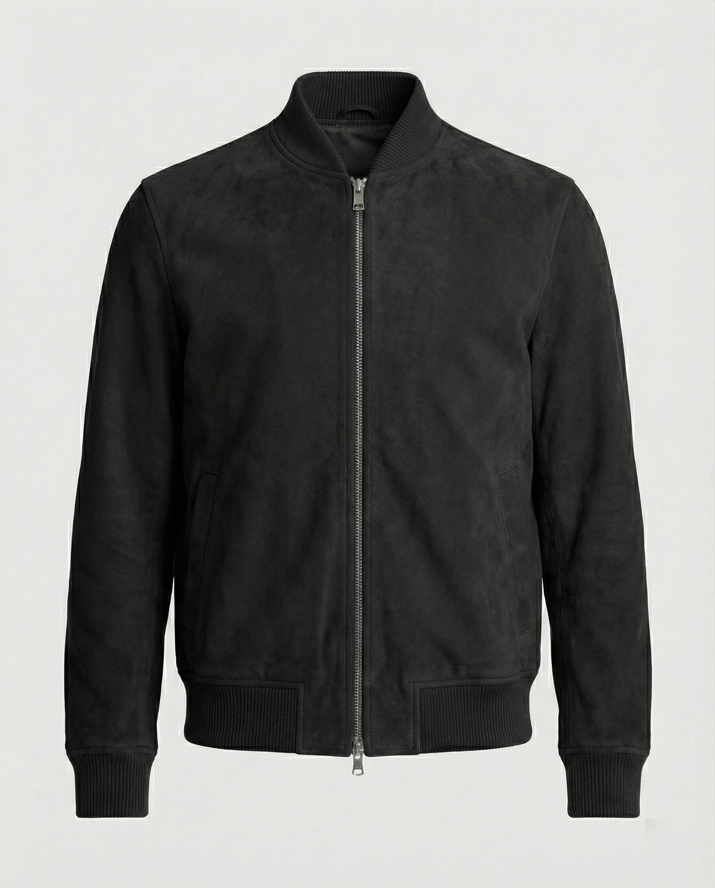 Giacca Bomber Uomo Effetto Pelle Casual