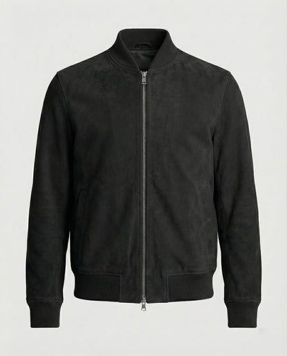 Giacca Bomber Uomo Effetto Pelle Casual