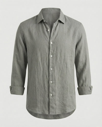 Camicia Uomo Lino Colletto Kent Estiva