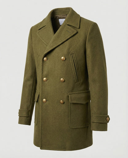 Cappotto Uomo in Lana Elegante Doppio Petto