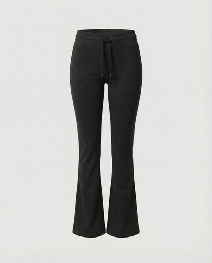 Pantaloni Donna Casual in Felpa con Vita Alta